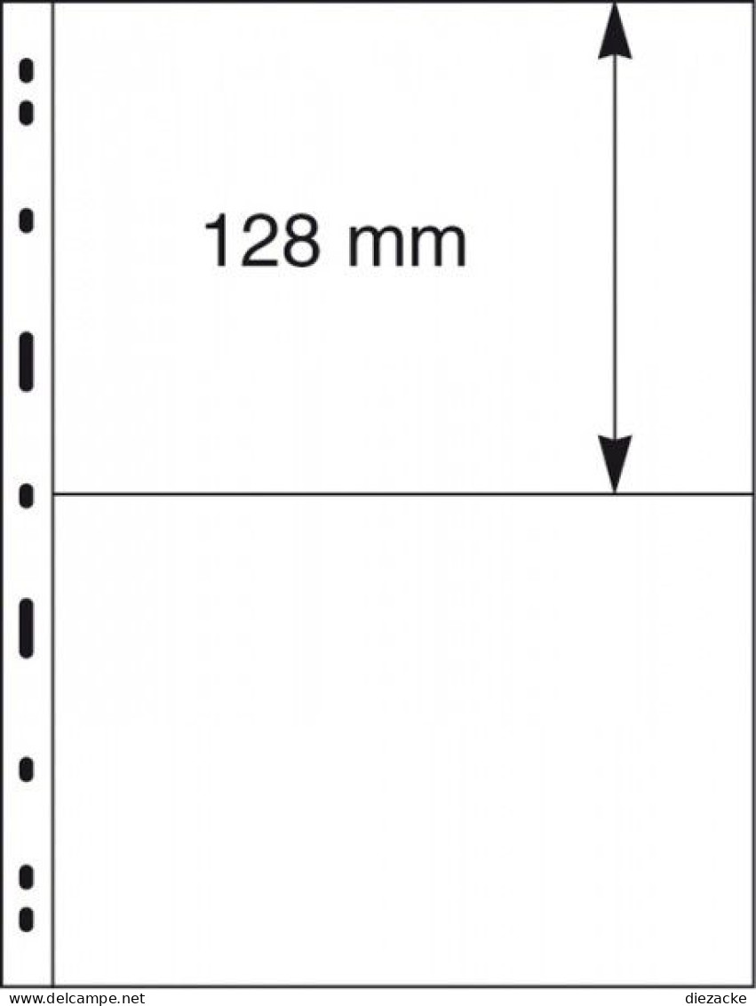 Lindner UNIPLATE Blätter Glasklar Mit 2 Streifen 092 (5er Pack) Neu ( - Sonstige & Ohne Zuordnung