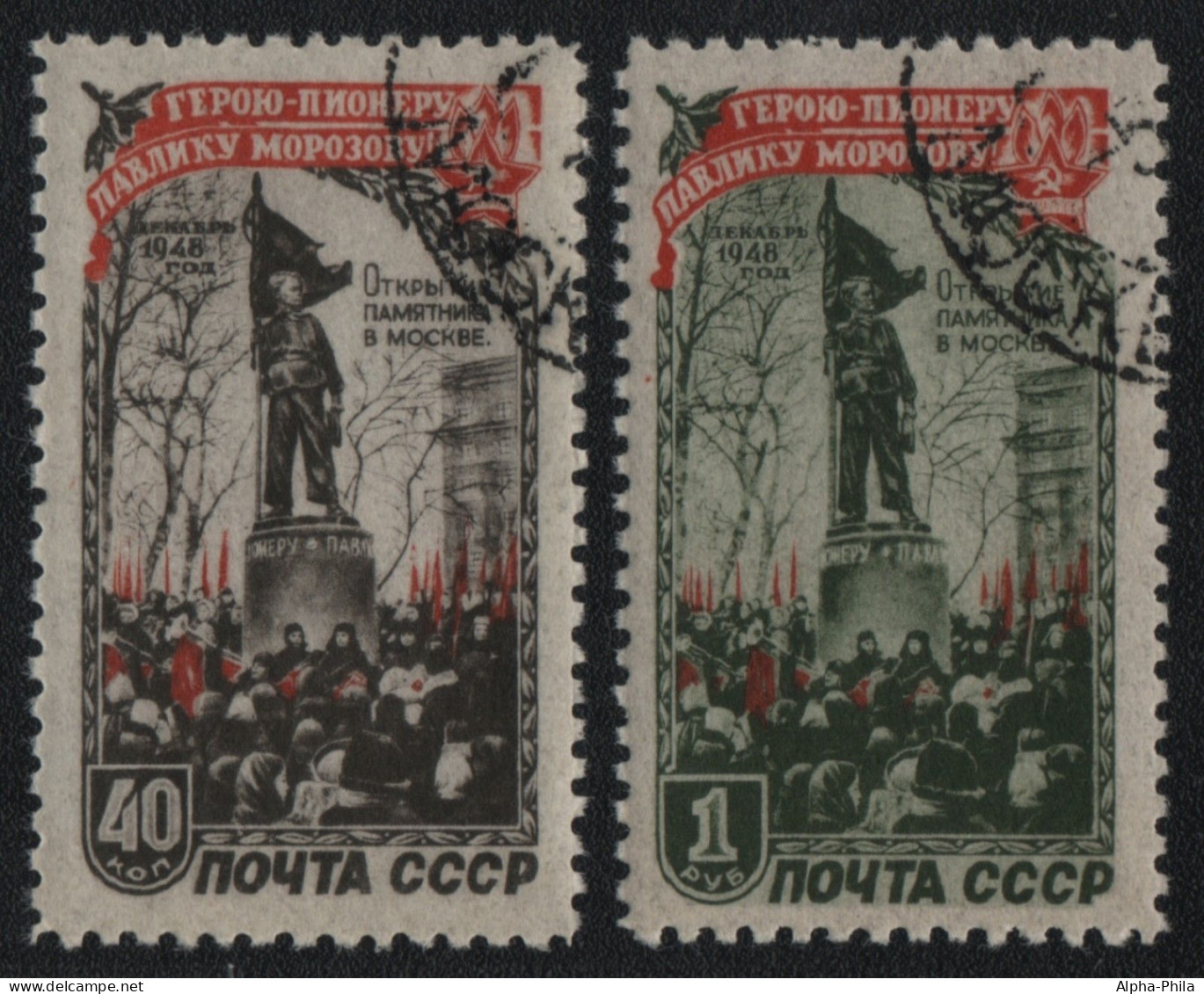 Russia / Sowjetunion 1950 - Mi-Nr. 1448-1449 Gest / Used - Morosow - Gebraucht