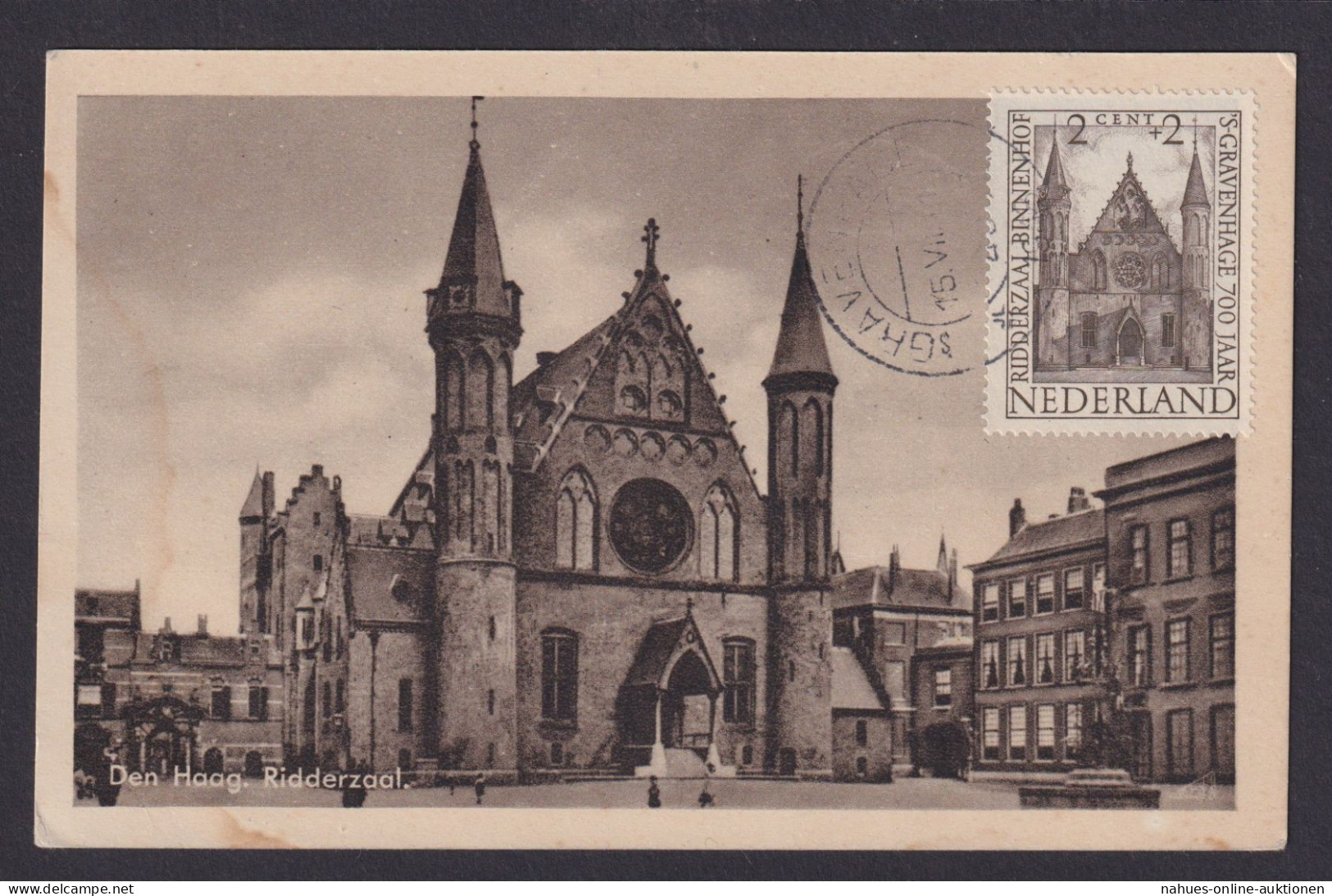 Den Haag Maximumkarte Gravenhage Niederlande Ridderzaal - Storia Postale