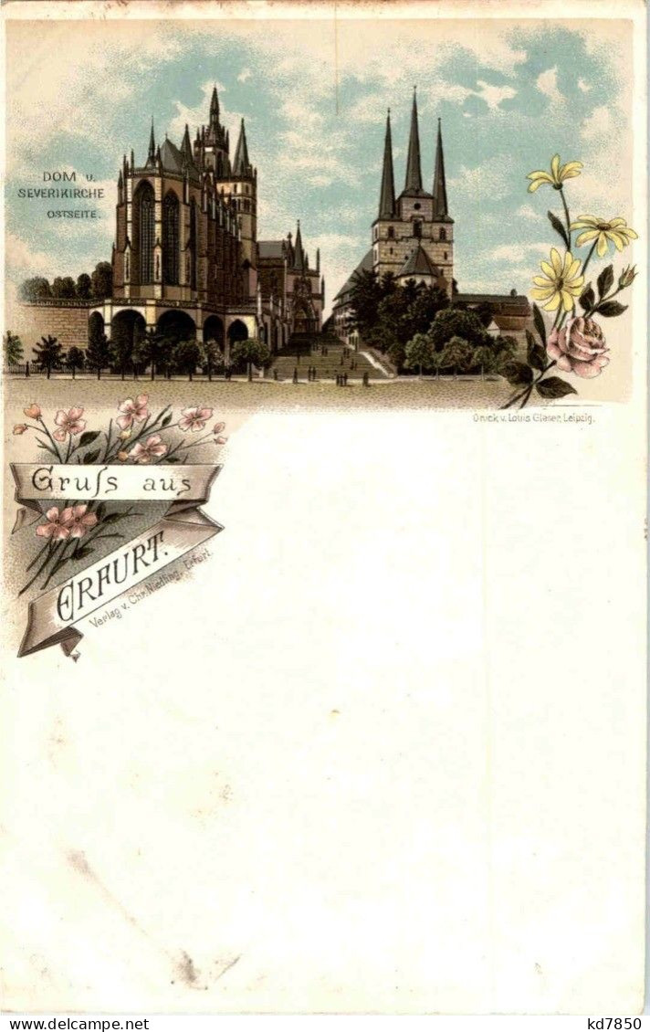 Gruss Aus Erfurt - Litho - Erfurt