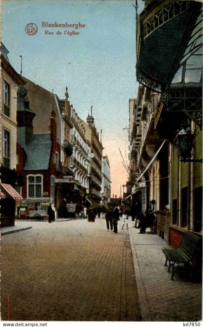 Blankenberghe - Rue De L Eglise - Blankenberge