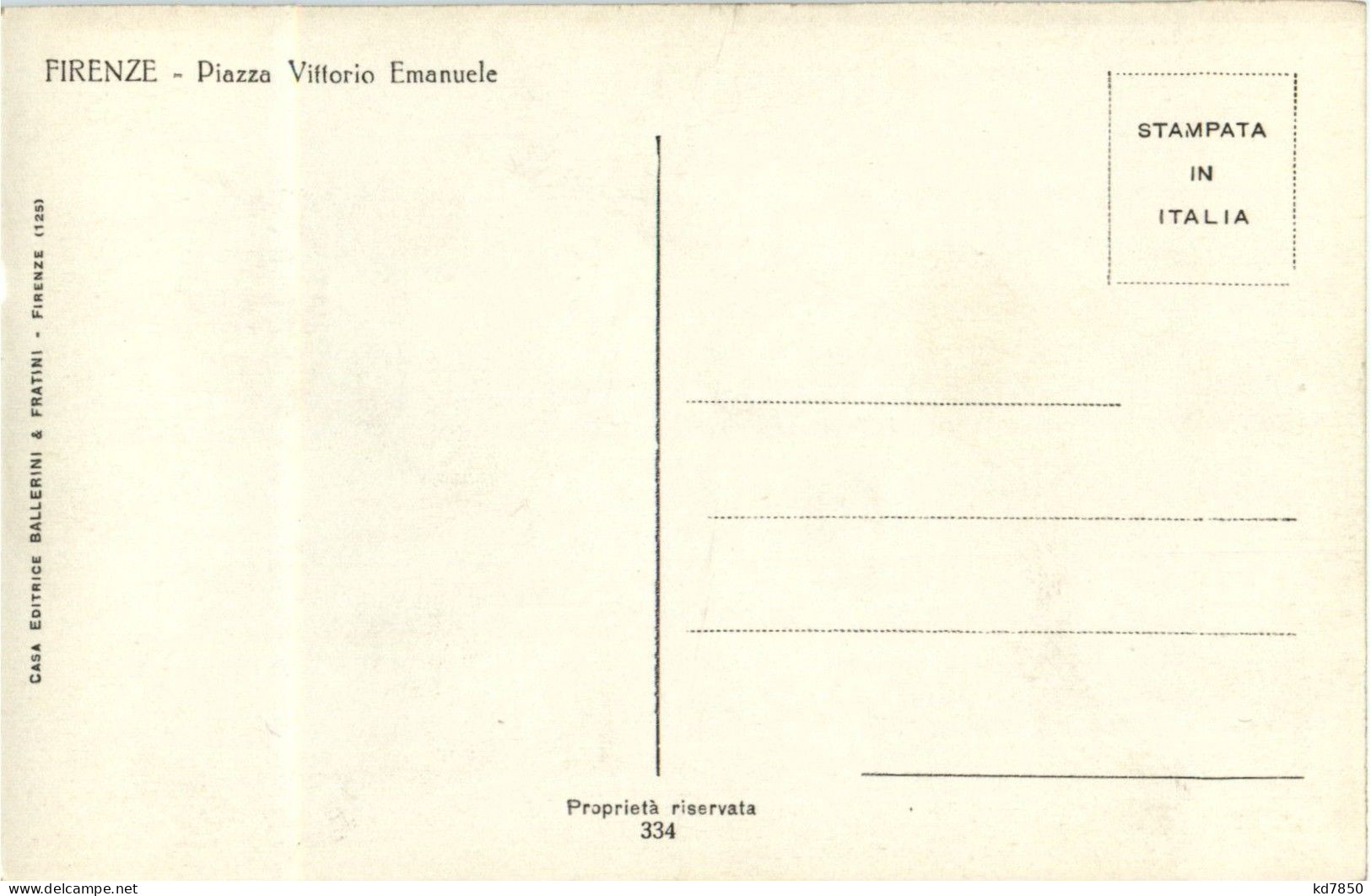 Fiesole - Piazza Vittorio Emanuele - Autres & Non Classés