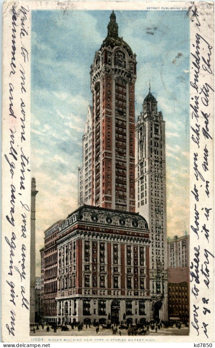 New York City - Singer Building - Andere & Zonder Classificatie