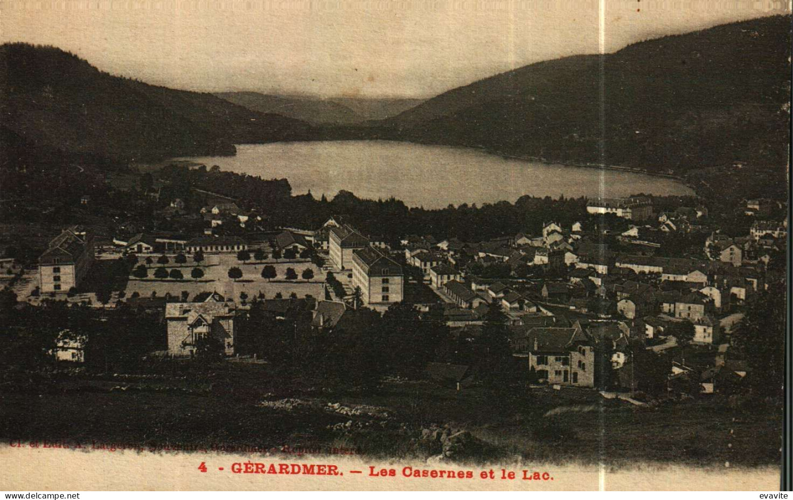 CPA   (88)        GERARDMER   Les Casernes Et Le Lac - Gerardmer