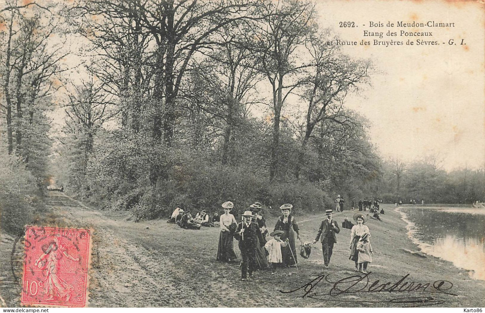 Meudon * Le Bois * Clamart * étang Des Ponceaux Et Route Des Bruyères De Sèvres - Meudon