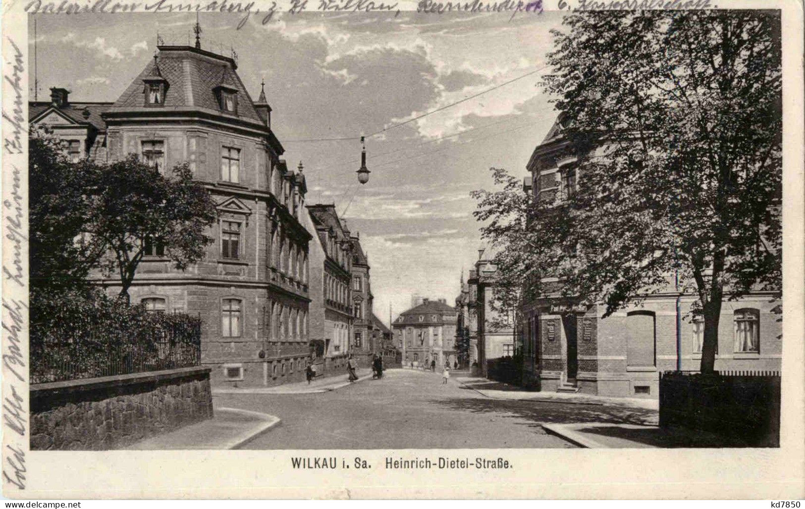 Wilkau - Heinrich Dietel Strasse - Feldpost - Zwickau
