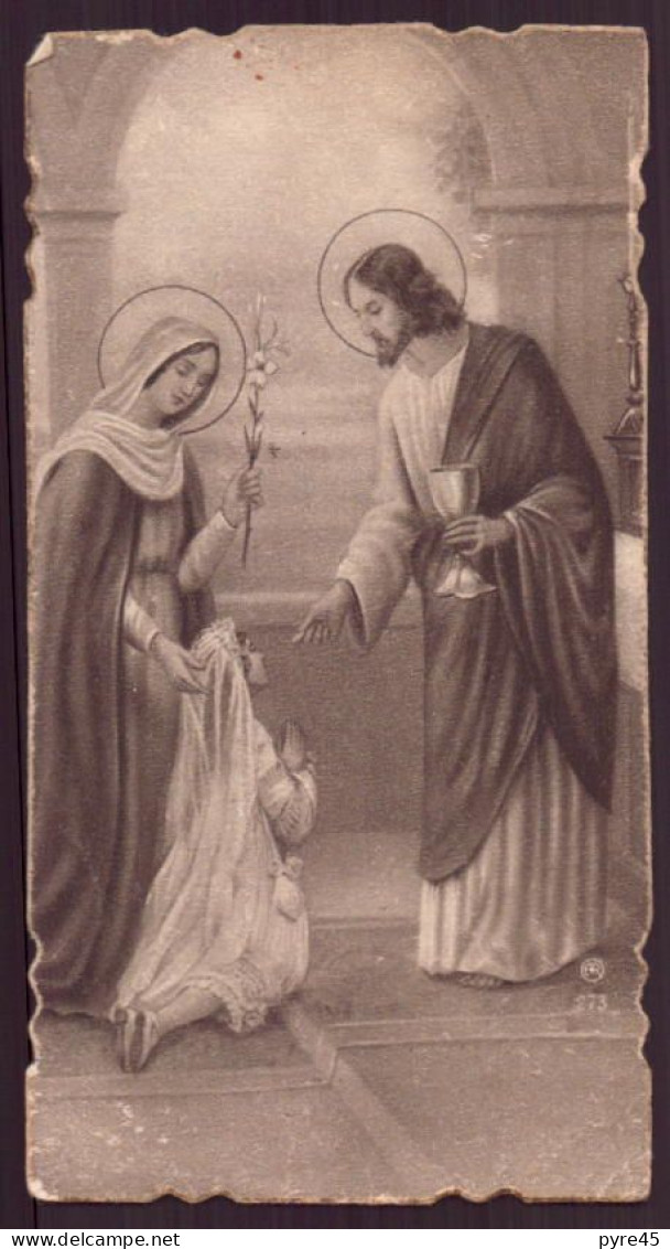 Image Pieuse " Souvenir De Première Communion " 1932, Créteil - Devotion Images