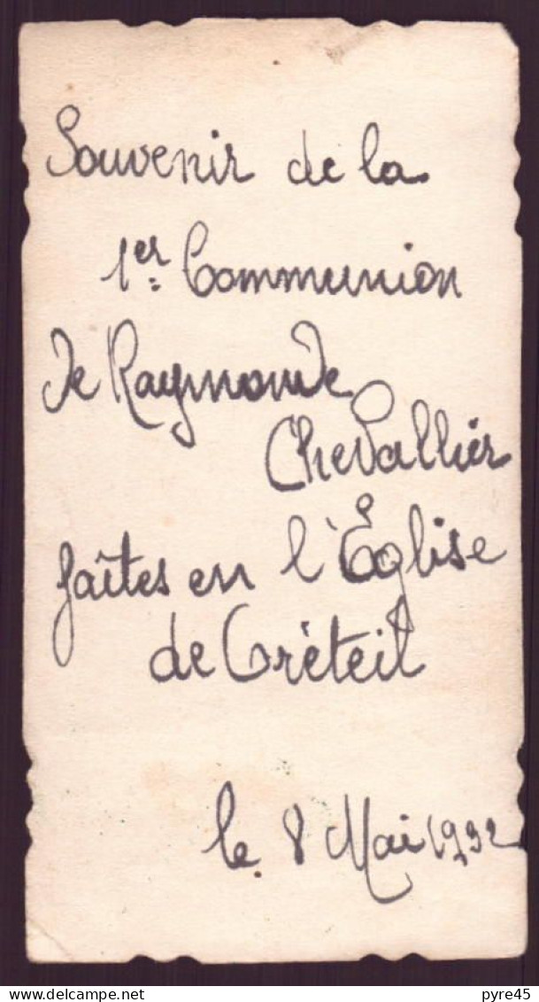 Image Pieuse " Souvenir De Première Communion " 1932, Créteil - Images Religieuses