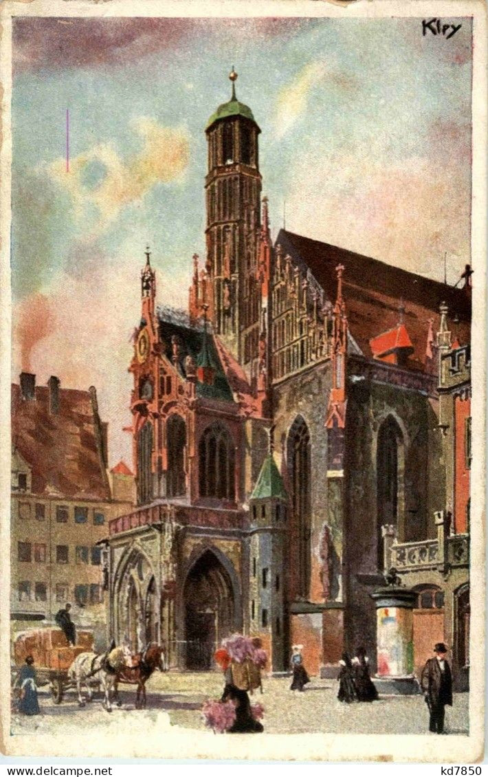 Nürnberg - Bayrische Jubiläums Landesausstellung 1906 - Künstlerkarte Kley - Nürnberg