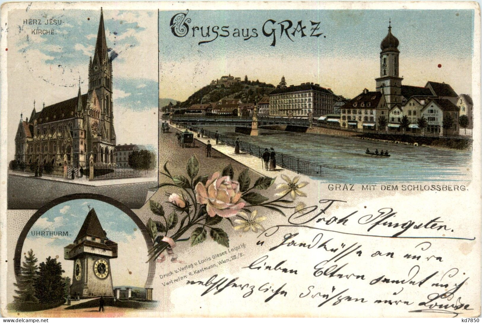 Gruss Aus Graz - Litho - Graz