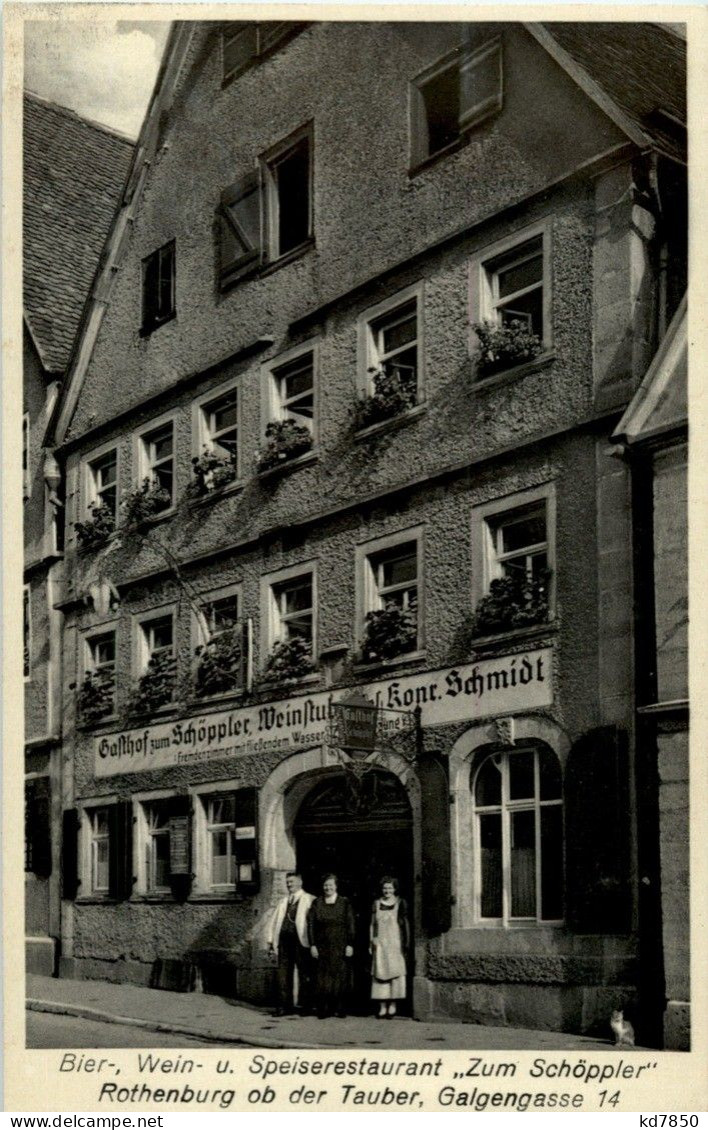 Rothenburg O T. - Restaurant Zum Schöppler - Rothenburg O. D. Tauber