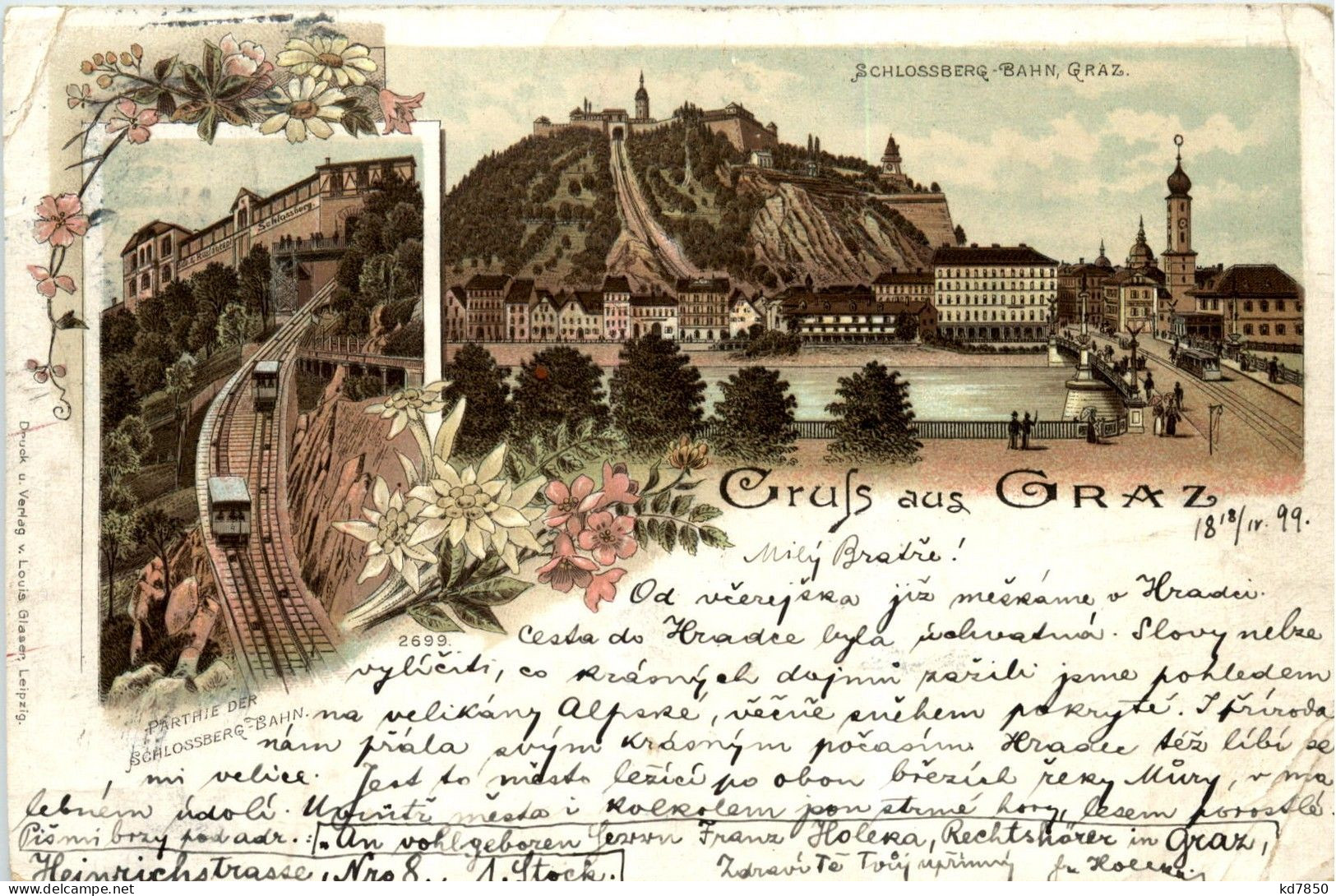 Gruss Aus Graz - Litho - Graz