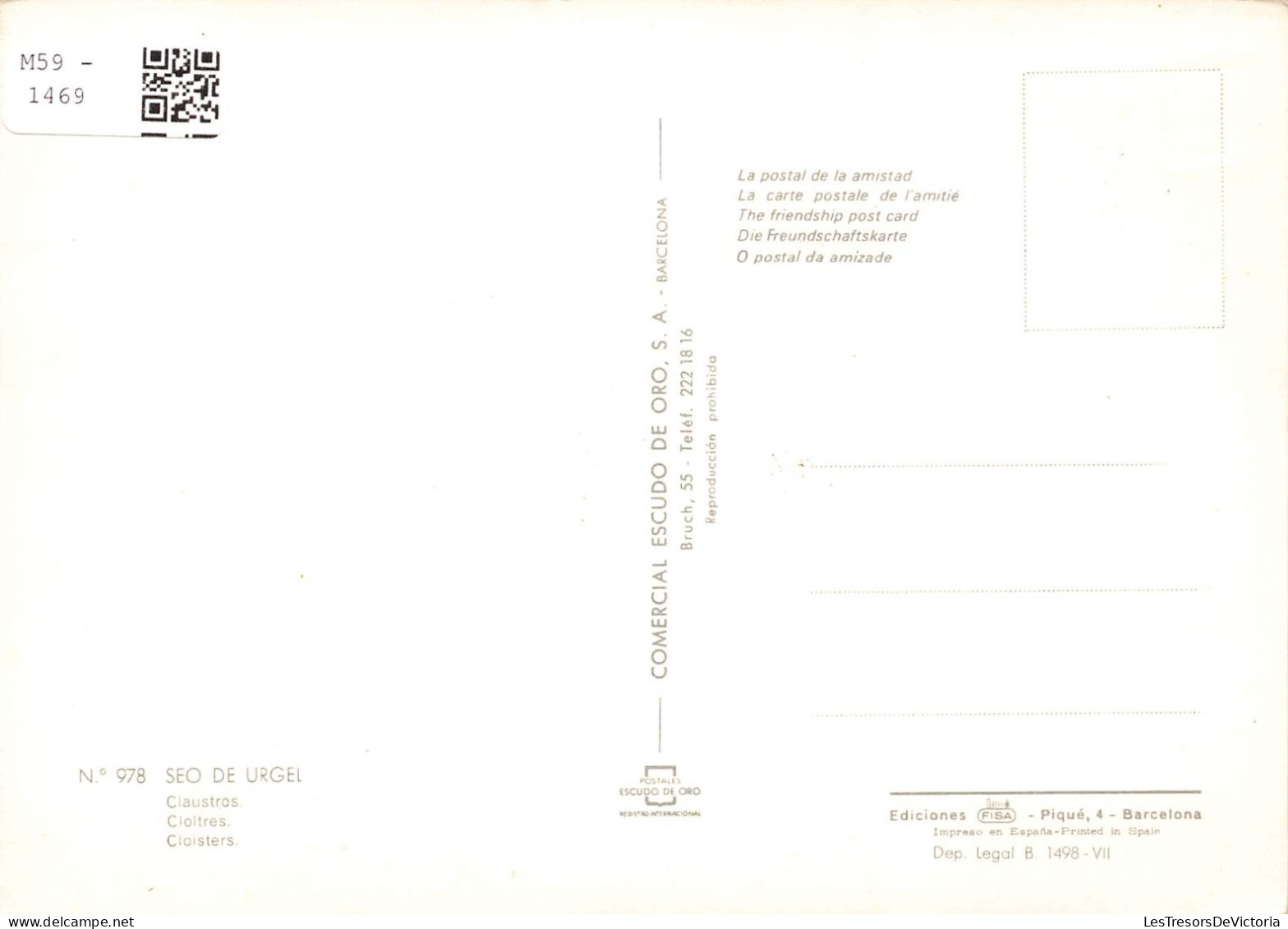 ESPAGNE - Seo De Urgel - Claustros - Colorisé - Carte Postale - Lérida