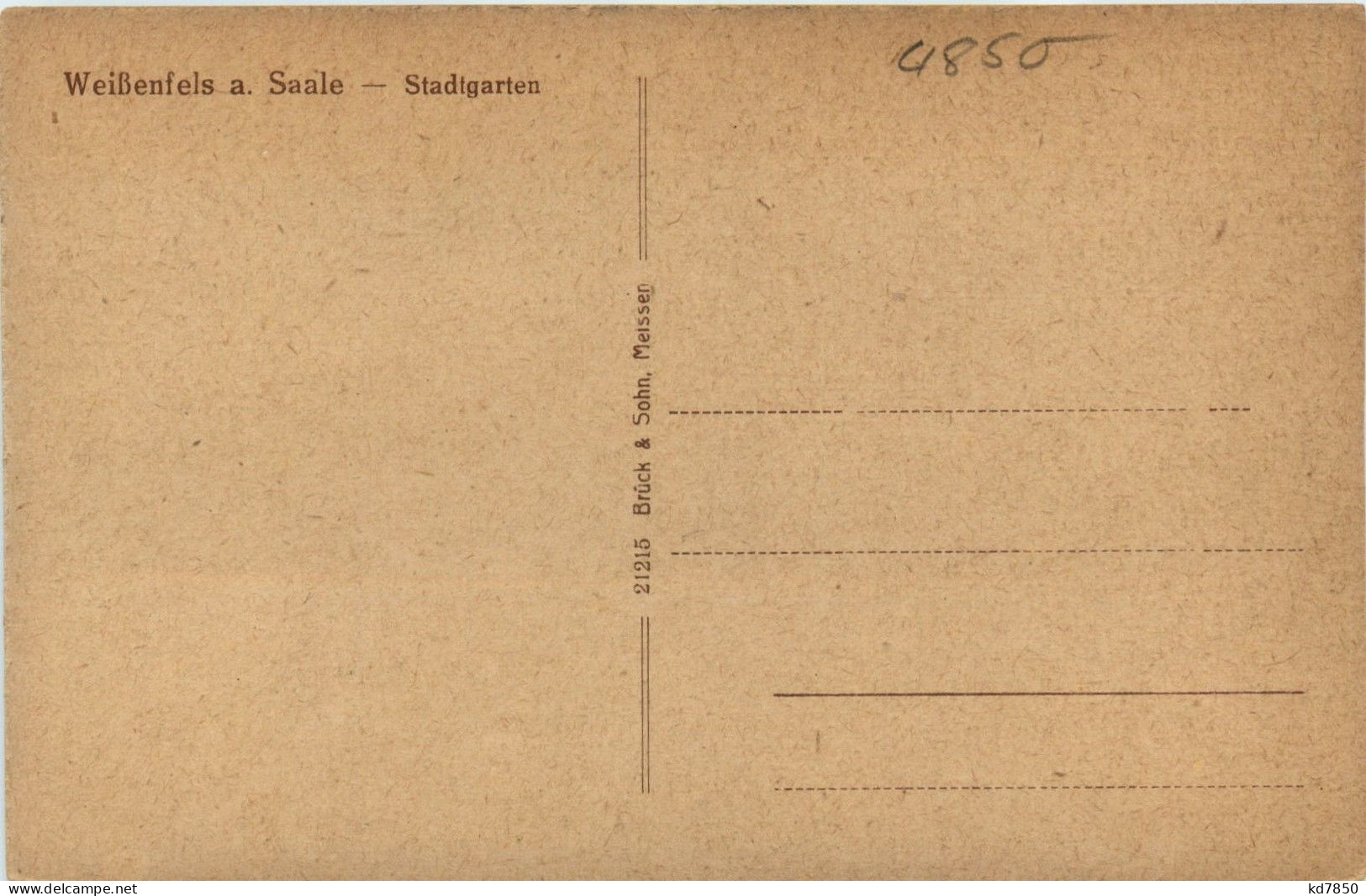 Weissenfels - Stadtgarten - Weissenfels