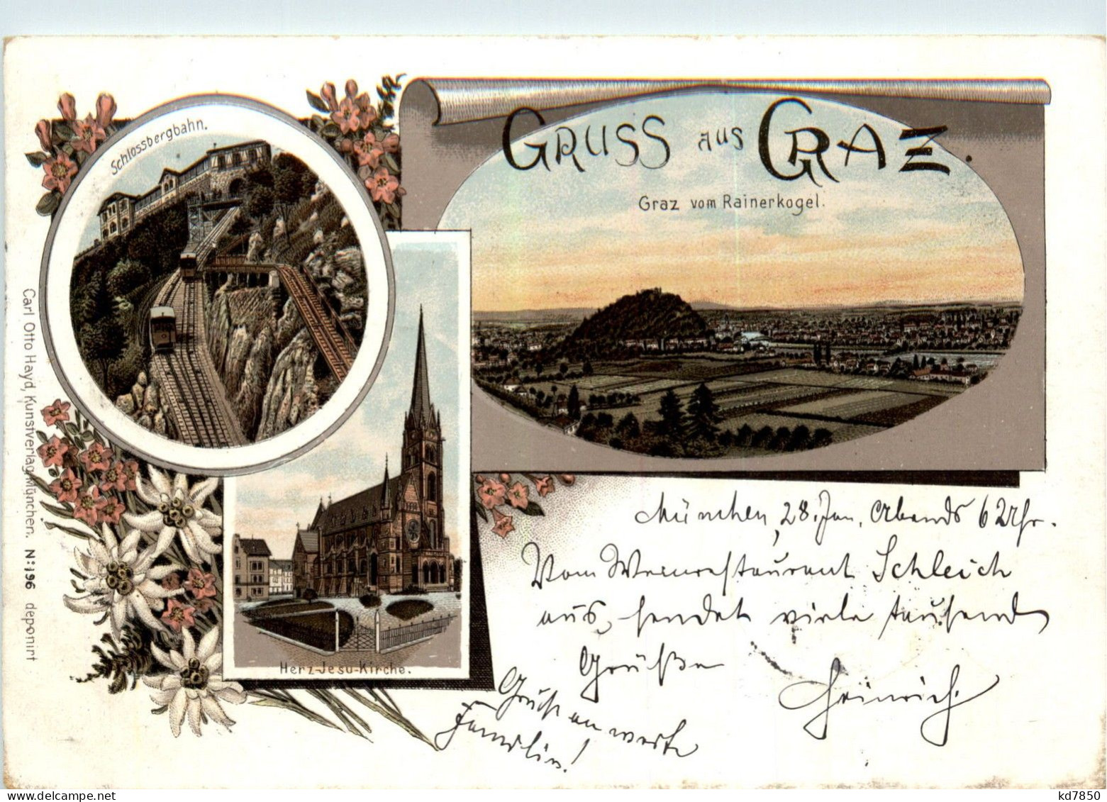 Gruss Aus Graz - Litho - Graz