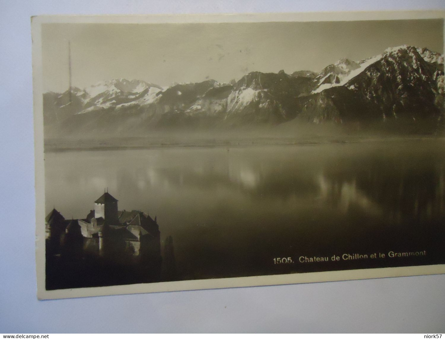 SWITZERLAND   POSTCARDS GENEVE CHATEAU DE CHILLON AT  LE GRAMMONT 1920 - Andere & Zonder Classificatie