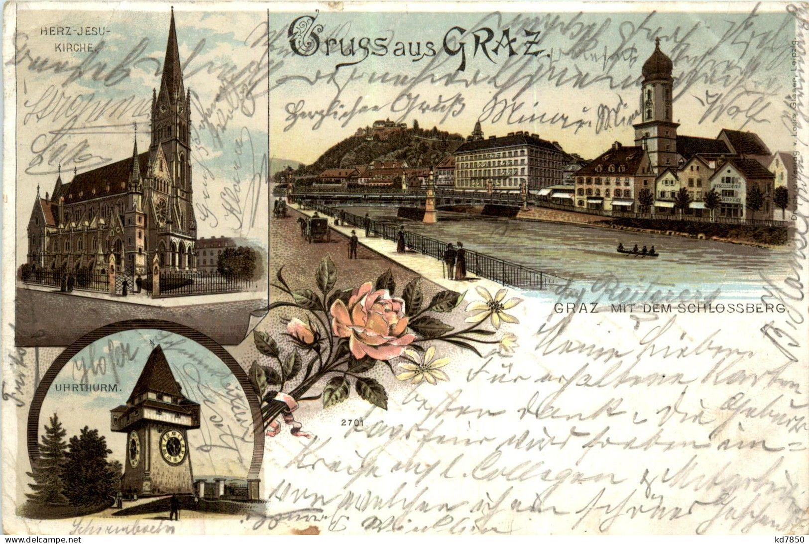 Gruss Aus Graz - Litho - Graz