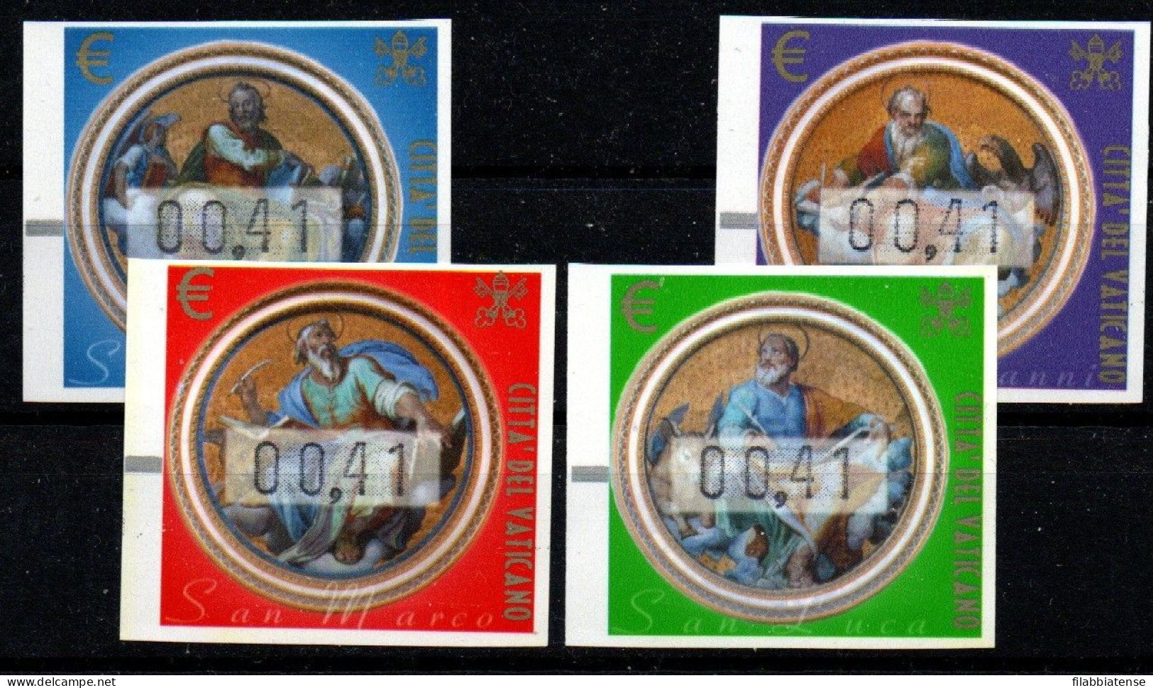 2002 - Vaticano 11A/14A Evangelisti - Automatici Frama   ++++++++++ - Unused Stamps