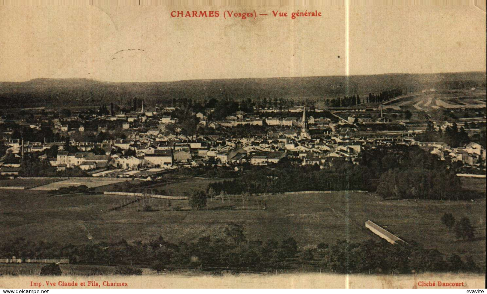 CPA   (88)        CHARMES   Vue Générale - Charmes