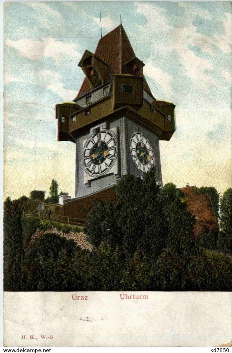 Graz - Uhrturm - Prägekarte - Graz