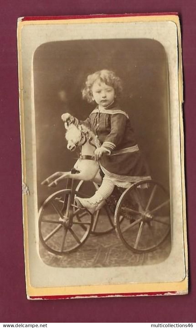 120524A - PHOTO CDV DUTERTRE ALGER - Jouet Tricycle Vélo Cheval - Other & Unclassified