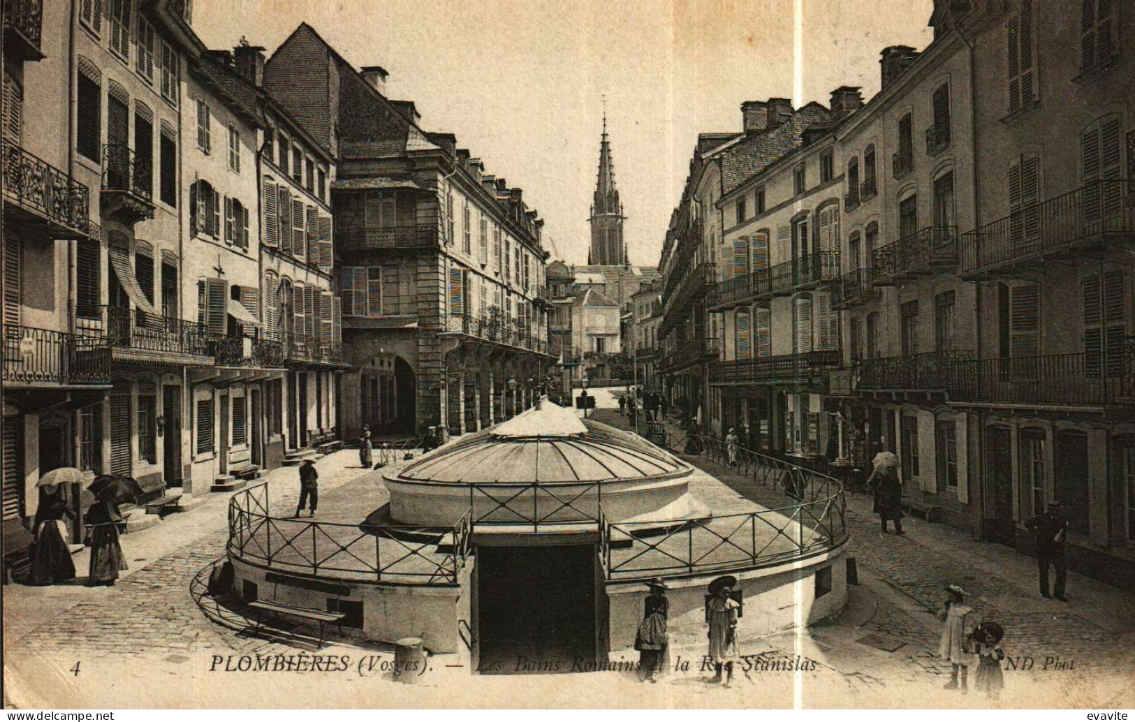 CPA   (88)       PLOMBIERES La Rue Stanislas - Plombieres Les Bains