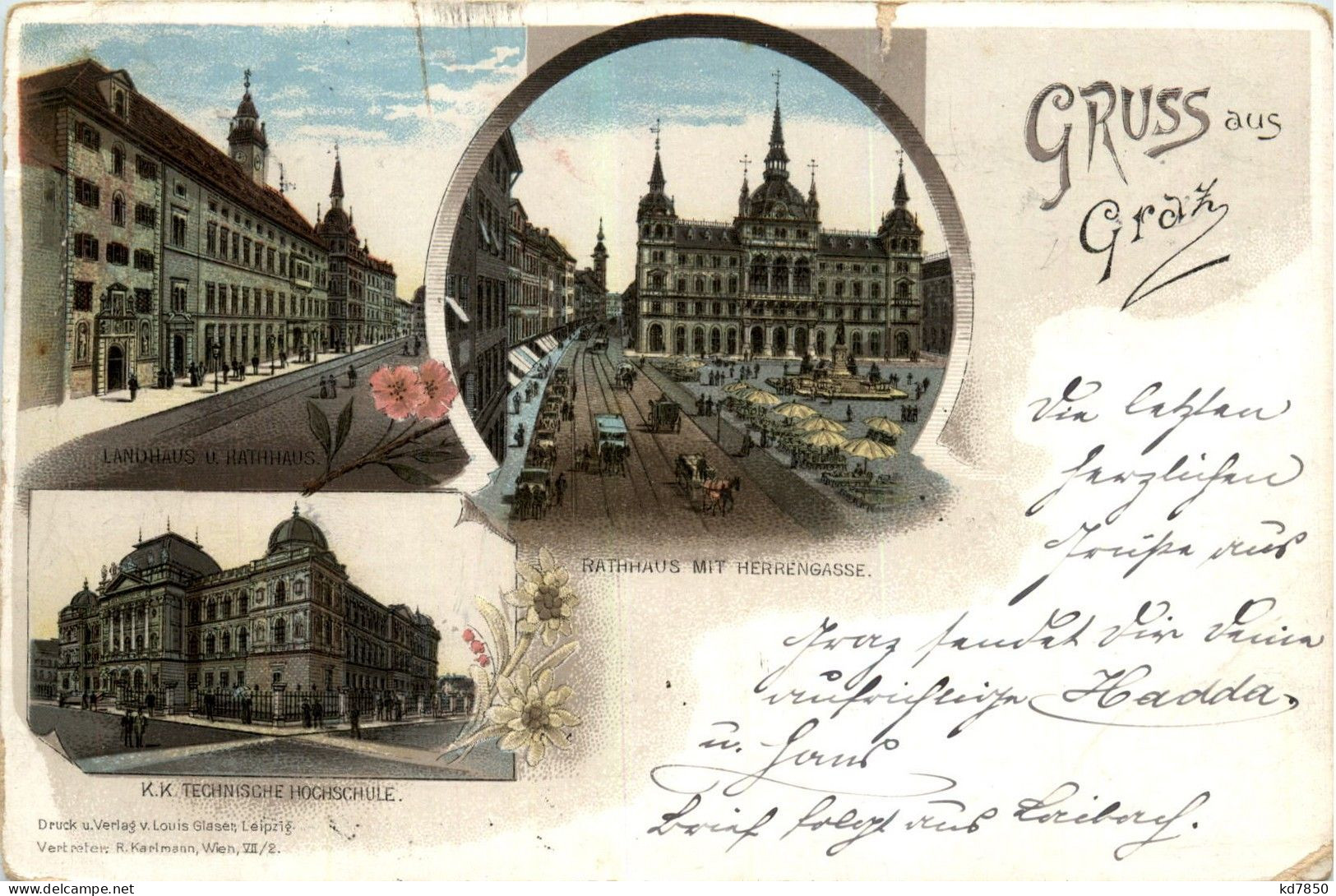 Gruss Aus Graz - Litho - Graz