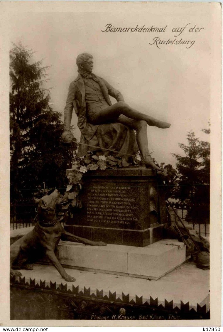 Bismarckdenkmal Auf Der Rudelsburg - Bad Koesen