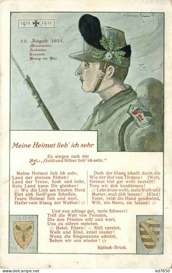 Meine Heimat Lieb Ich Sehr - Guerre 1914-18