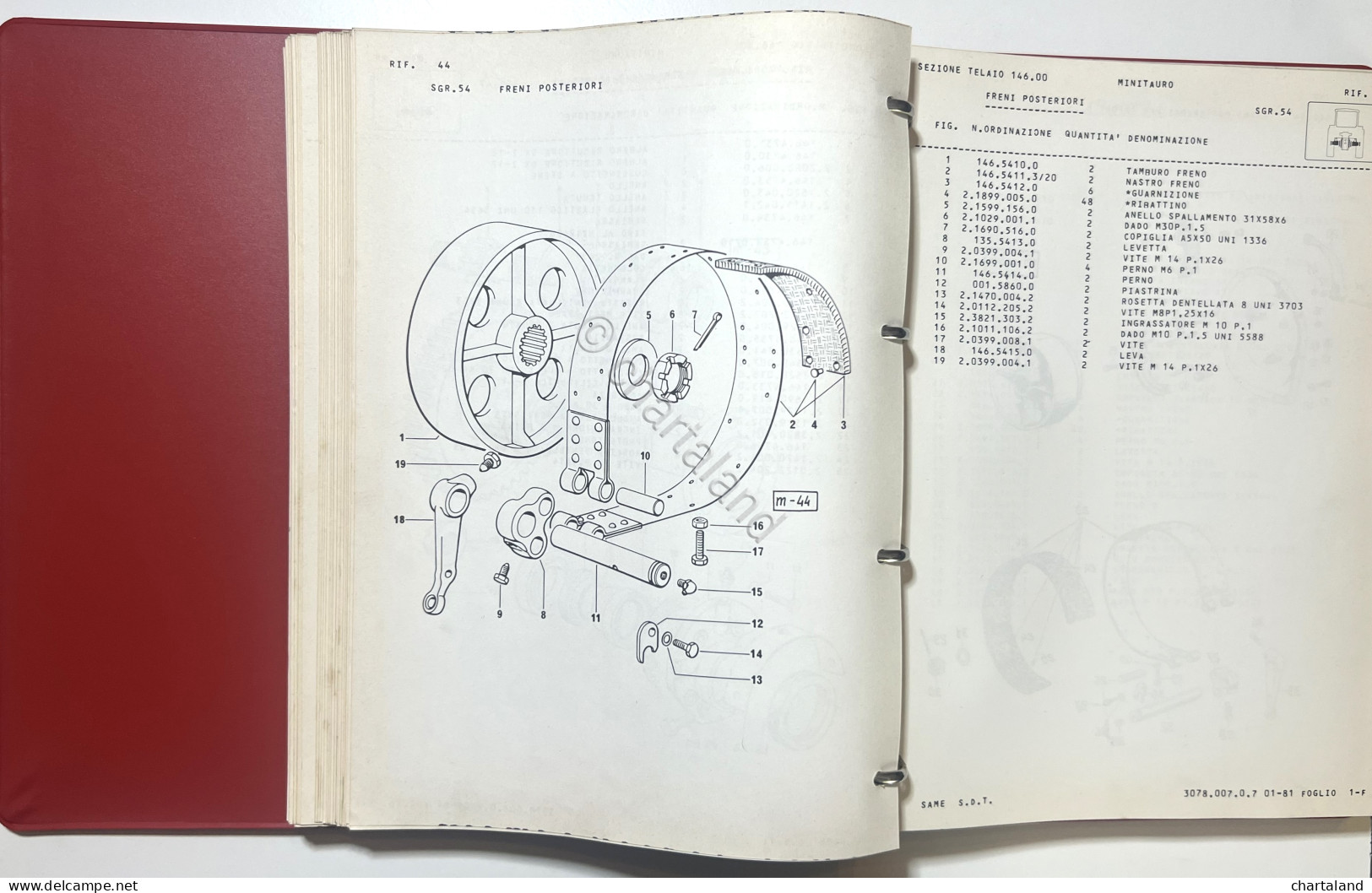 Catalogo Parti Di Ricambio Originali SAME Trattori - Minitauro - Ed. 1981 - Sonstige & Ohne Zuordnung