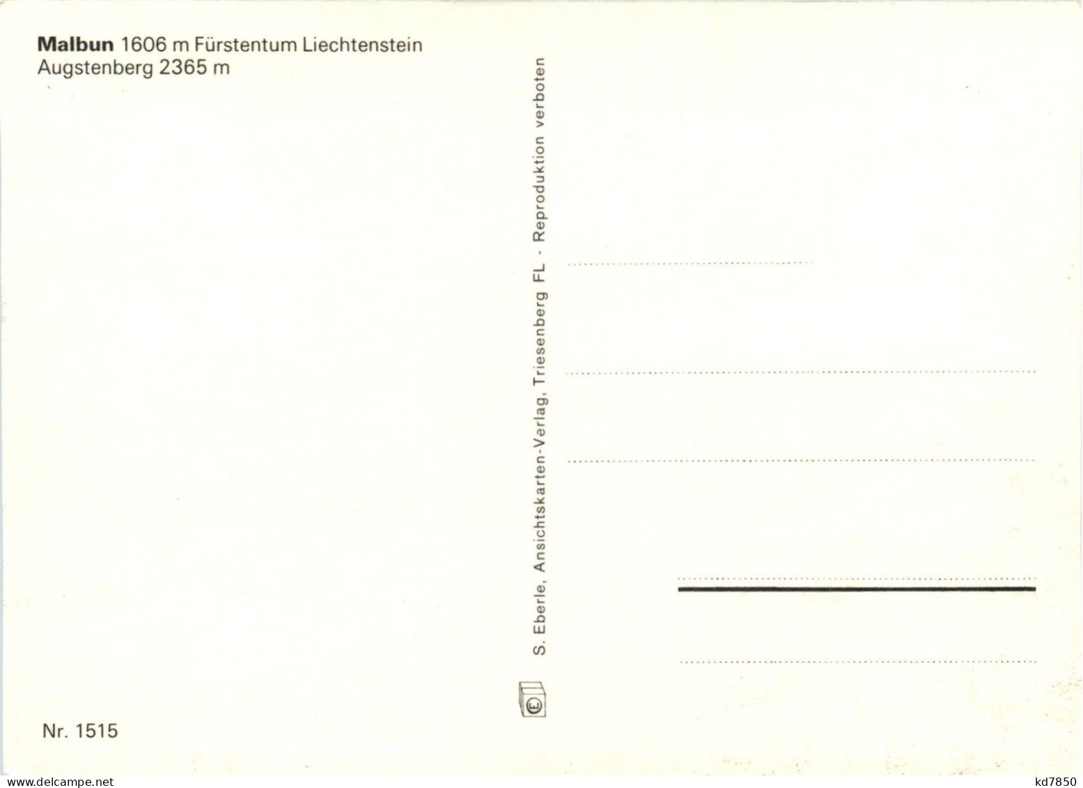 Fürstentum Liechtenstein - Malbun - Liechtenstein