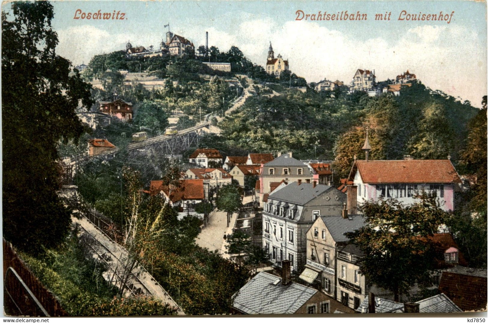 Loschwitz - Drahtseilbahn Mit Louisenhof - Dresden