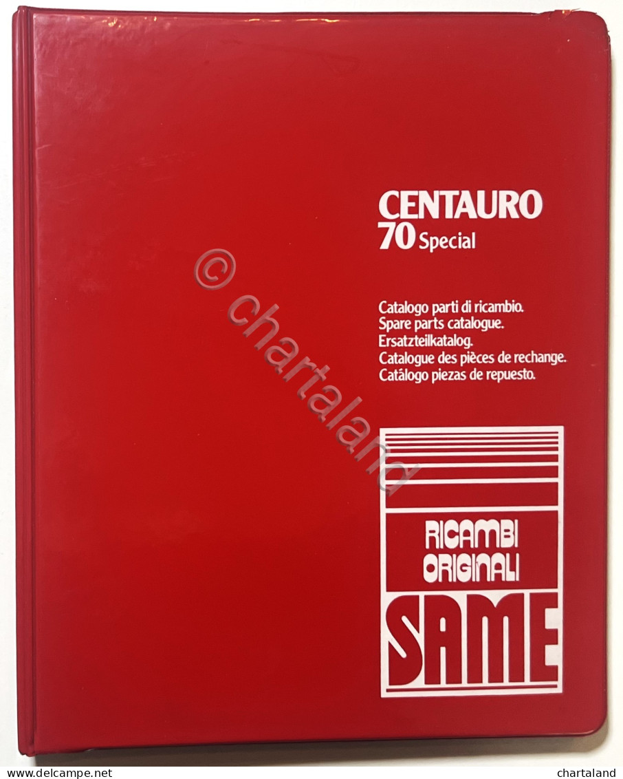 Catalogo Parti Di Ricambio Originali SAME Trattori - Centauro 70 Special - 1982 - Andere & Zonder Classificatie