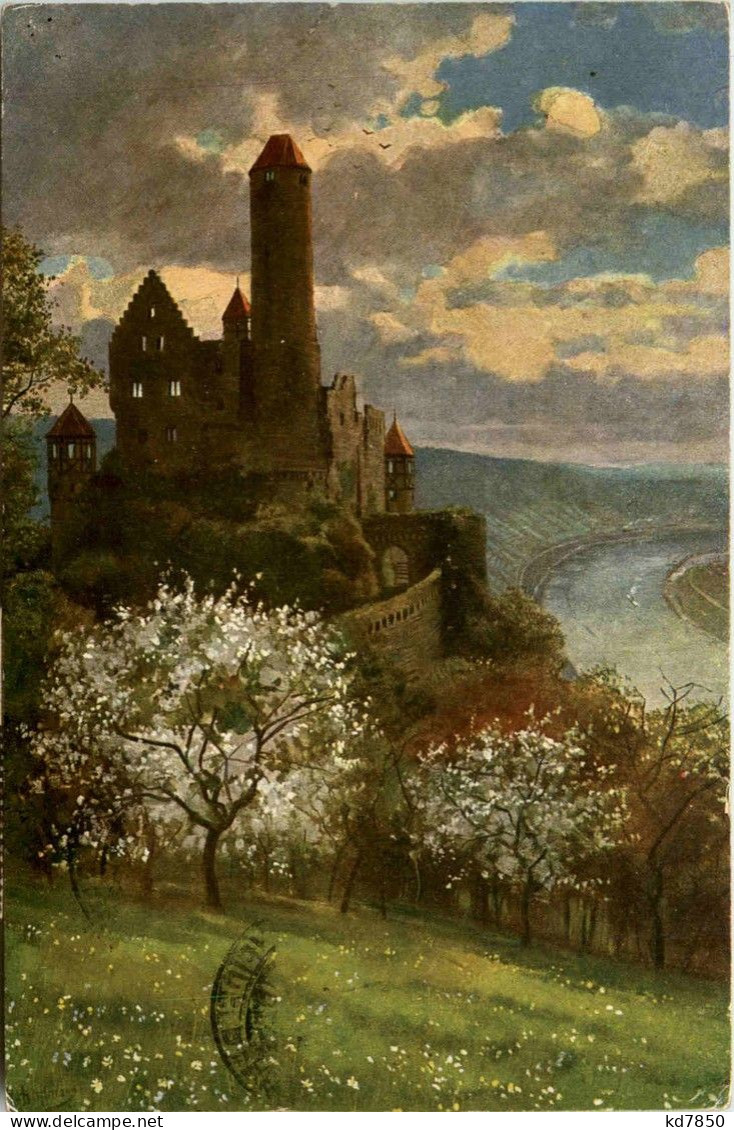 Burg Hornberg Am Neckar - Künstlerkarte H. Hoffmann - Sonstige & Ohne Zuordnung