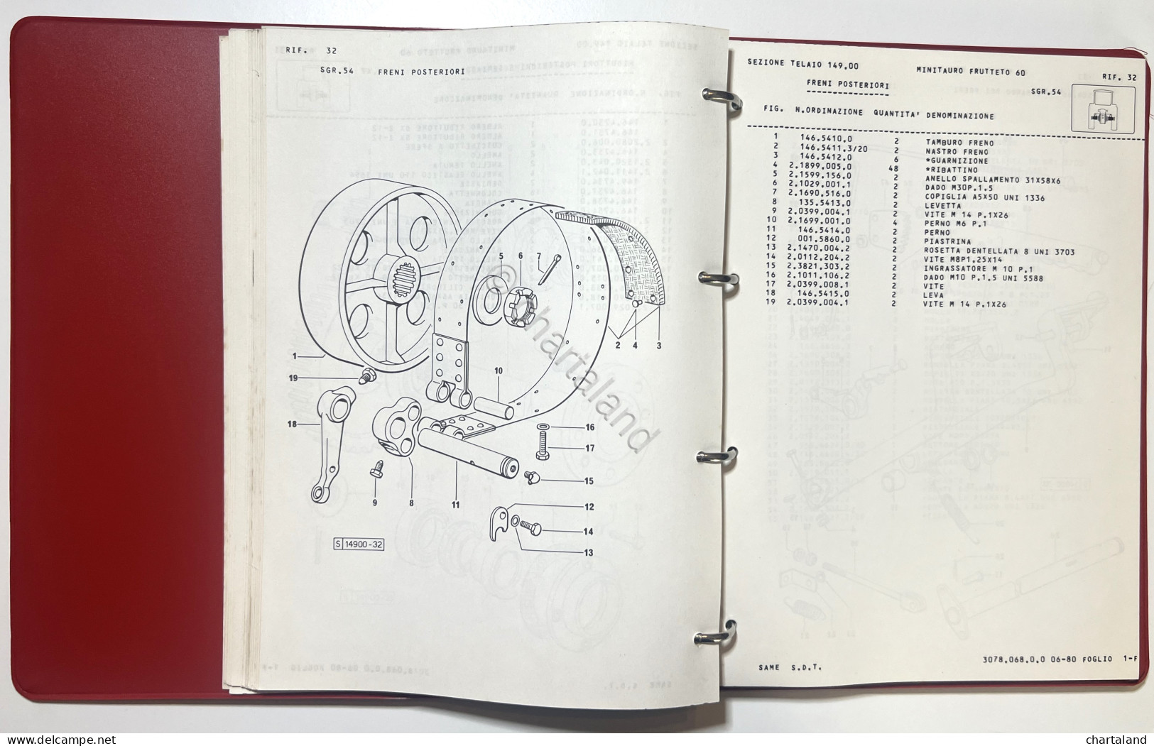 Catalogo Parti Di Ricambio Originali SAME Trattori - Minitauro 60 Frutteto 1980 - Other & Unclassified