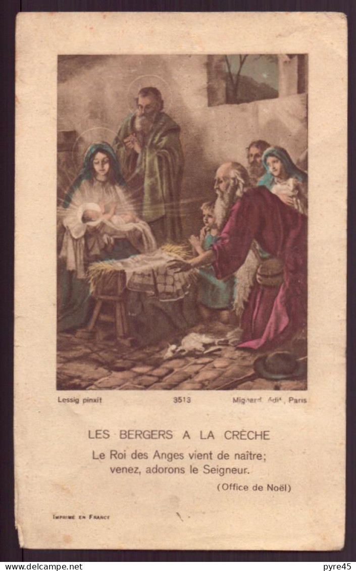 Image Pieuse " Les Bergers à La Crèche " - Andachtsbilder