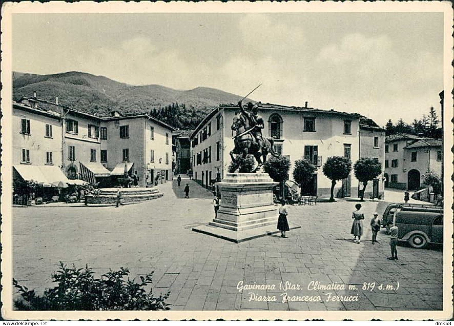 GAVINANA ( SAN MARCELLO PITEGLIO / PISTOIA ) PIAZZA FRANCESCO FERRUCCI - EDIZIONE FERRARI - SPEDITA - 1950s (20572) - Pistoia
