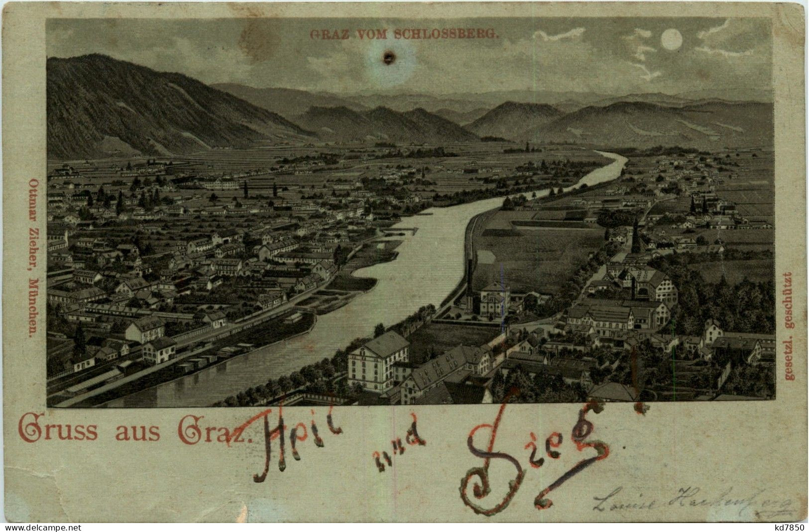 Gruss Aus Graz - Litho - Graz