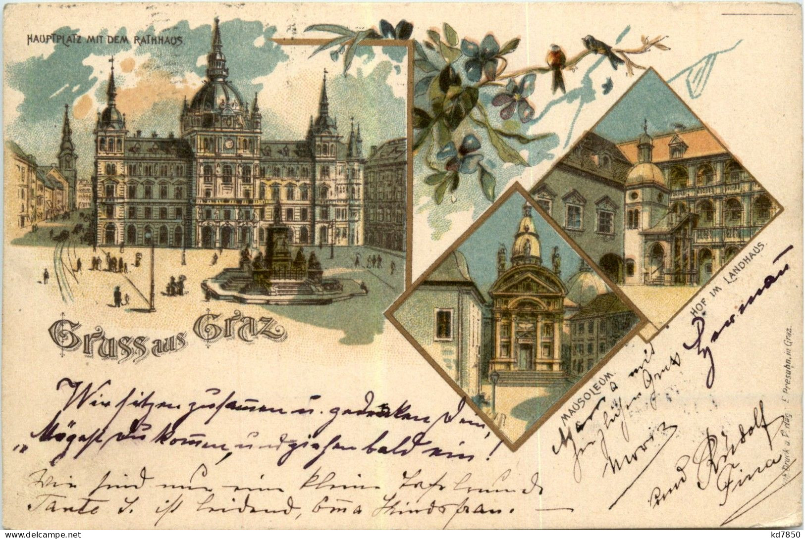 Gruss Aus Graz - Litho - Graz