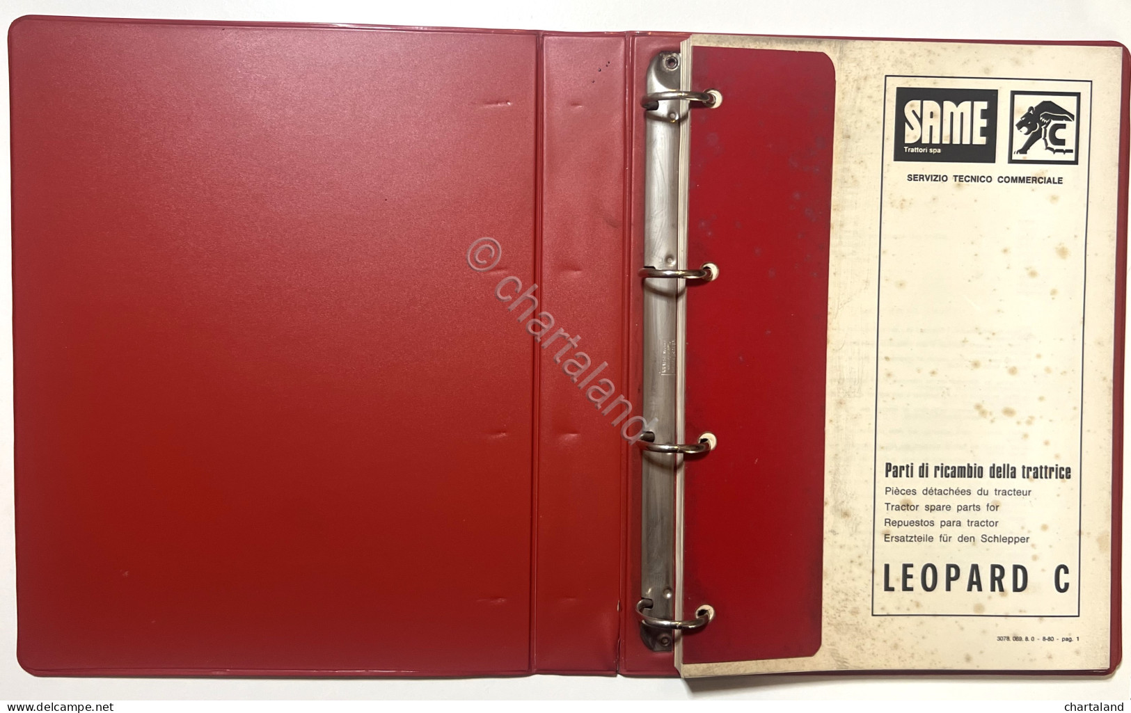 Catalogo Parti Di Ricambio Originali SAME Trattori - Leopard C - Ed. 1980 - Other & Unclassified