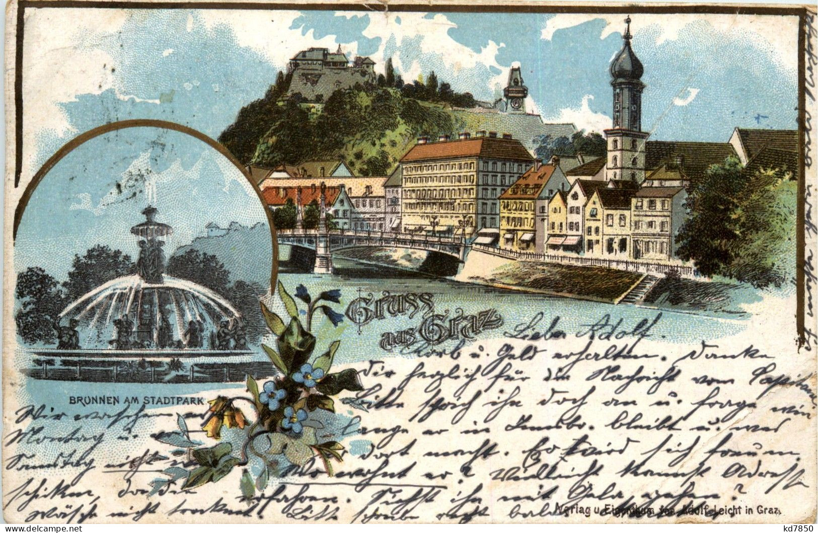 Gruss Aus Graz - Litho - Graz