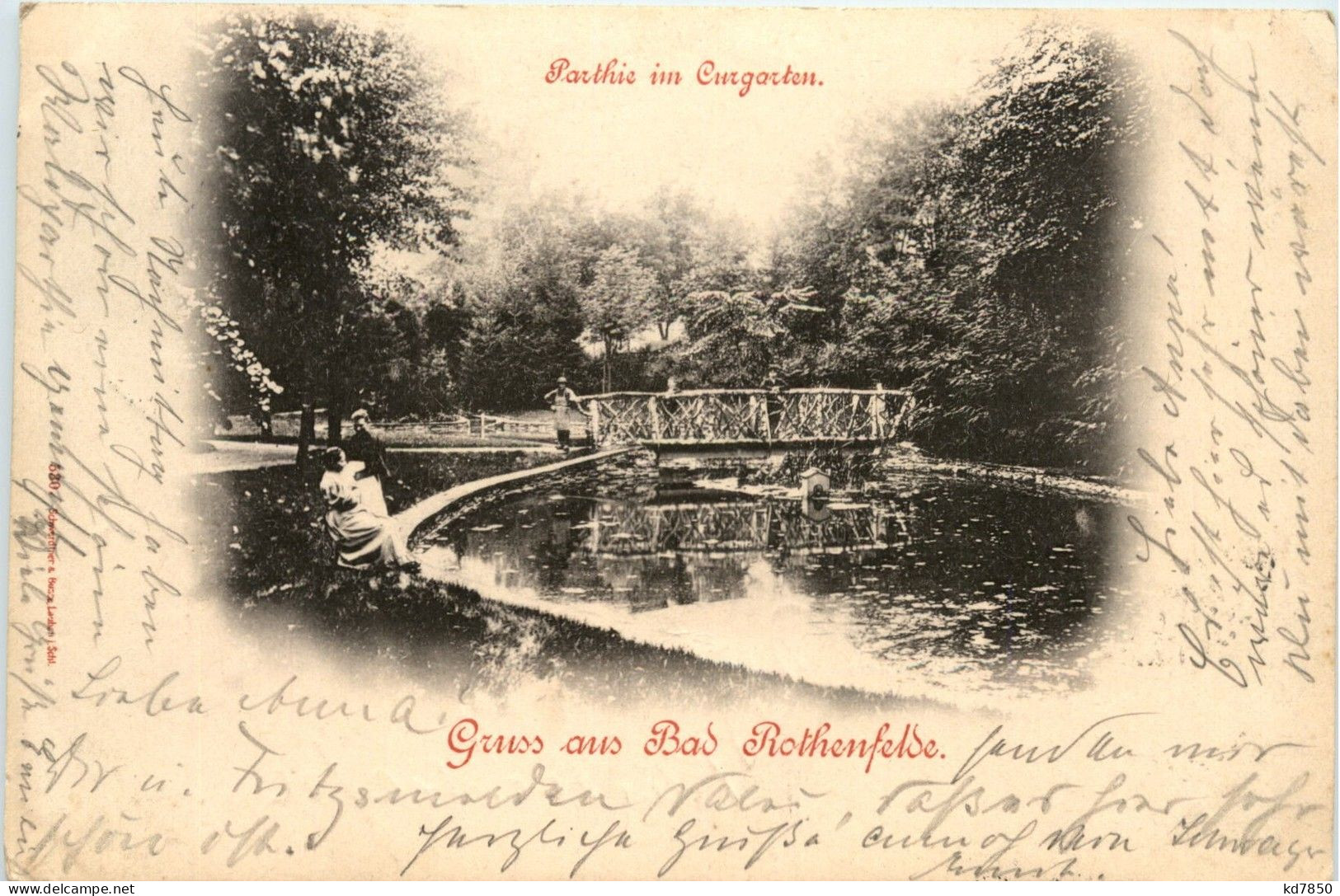 Gruss Aus Bad Rothenfelde - Partie Im Curgarten - Bad Rothenfelde