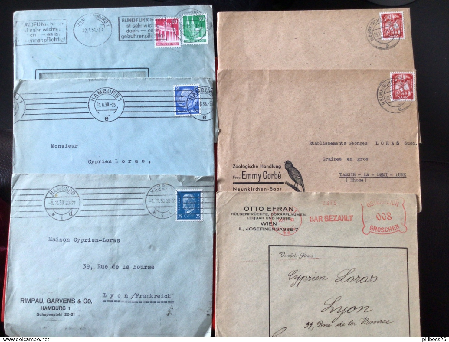 Lot De Lettres Divers Pays Allemagne , Autriche ,  Sarre - Sonstige - Europa