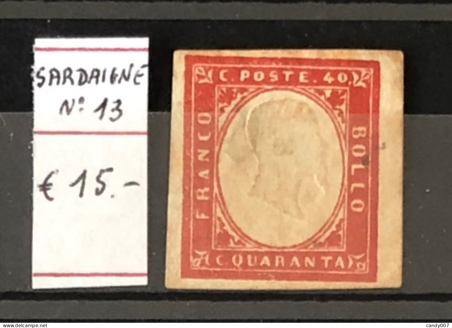 Italie Timbres  Sardaigne N°13 Neuf* - Sardinië