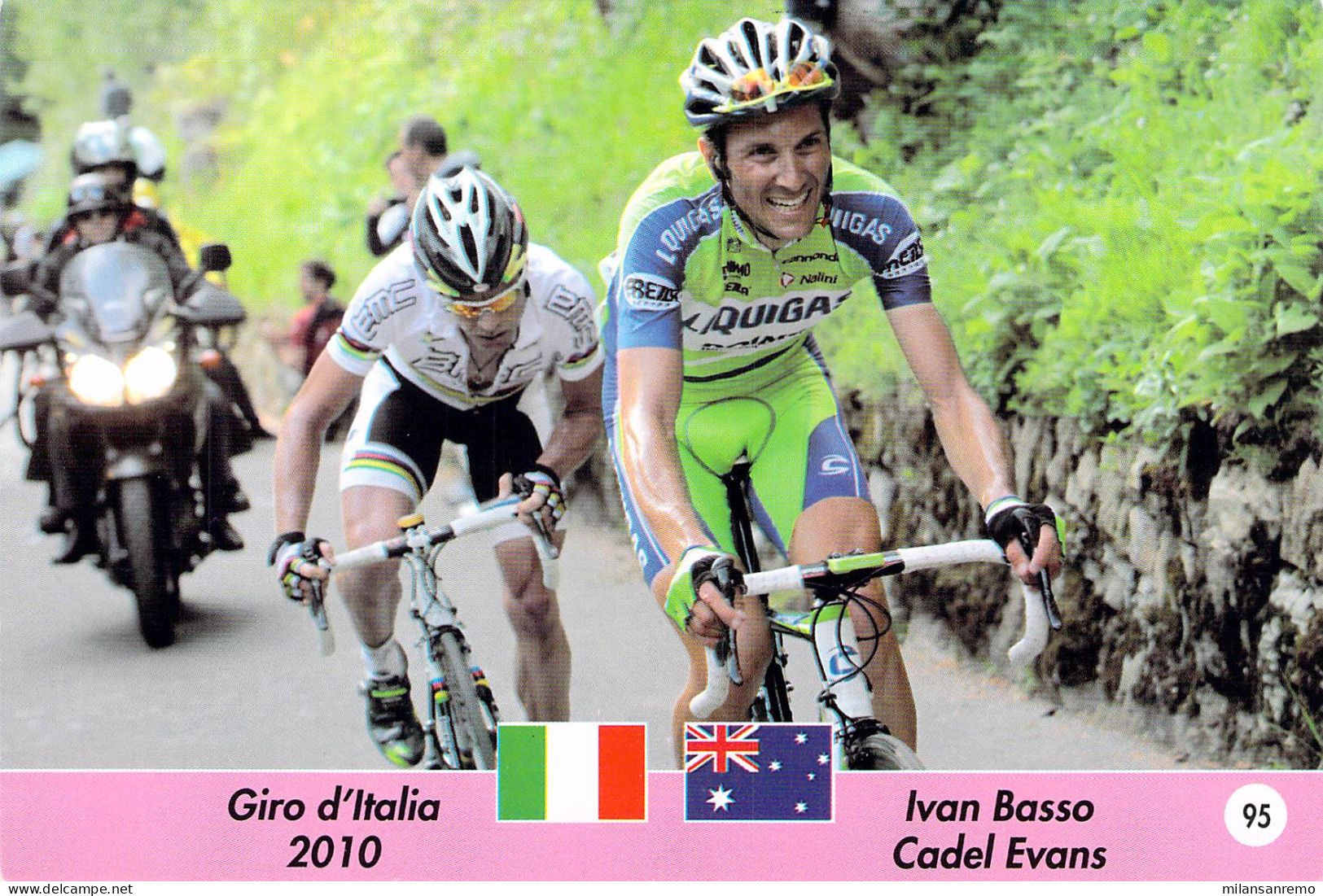 CYCLISME: CYCLISTE : IVAN BASSO Et CADEL EVANS - Cyclisme
