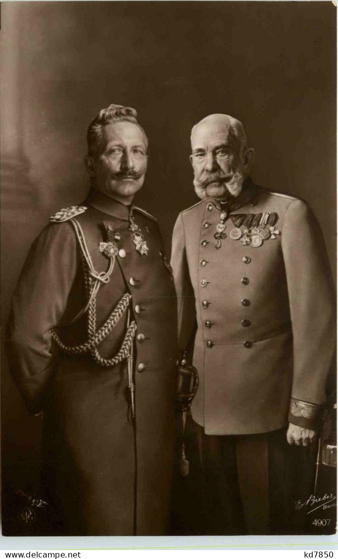 Kaser Franz Josef - Kaiser Wilhelm - Österrreich Deutschland - Guerra 1914-18