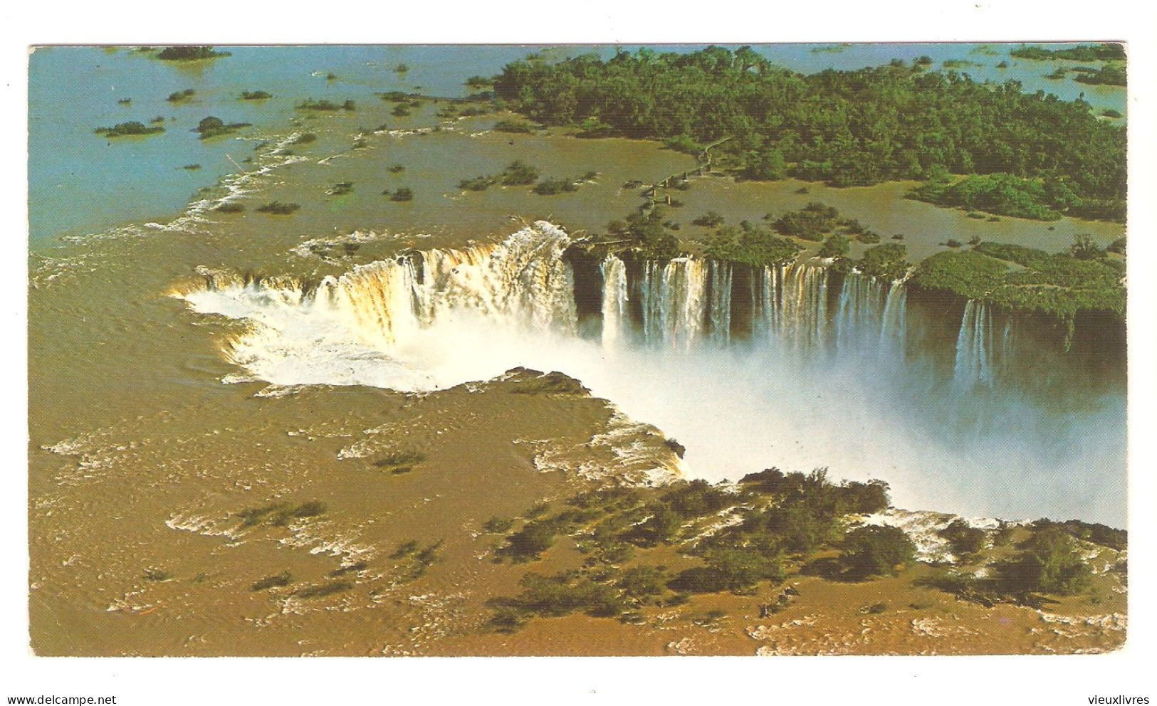 Argentina CATARATAS Del IGUAZU Vista Aerea - Misiones 1987 Carte Postale . Garganta Del Diablo Argentine - Argentine