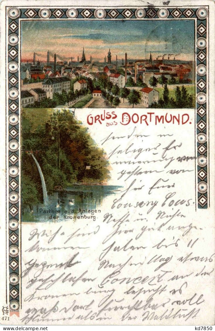 Gruss Aus Dortmund - Litho - Dortmund