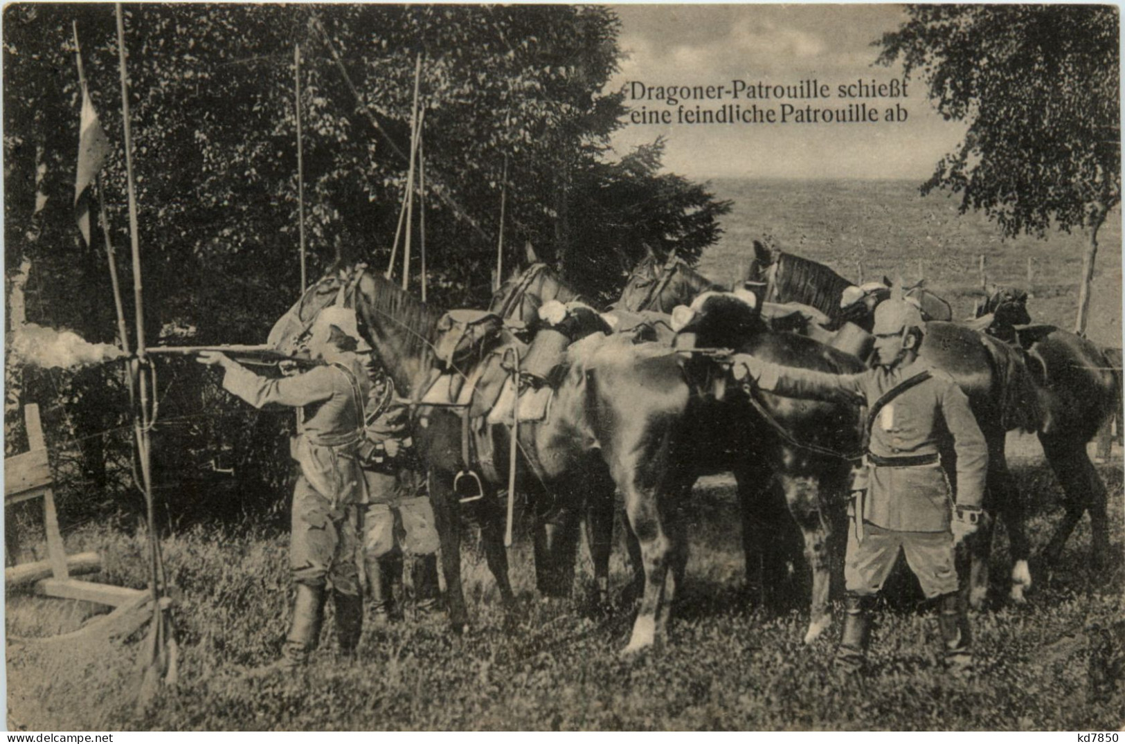 Dragoner Patrouille Schiesst - Guerre 1914-18