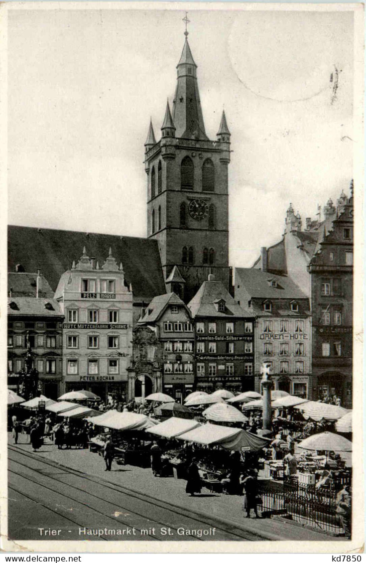 Trier, Hauptmarkt Mit St. Gangolf - Trier